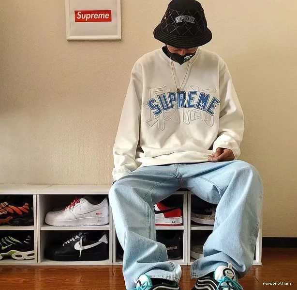 XL Grey Neck M White 20SS Embroidered Blue S Highest Logo Hoodie Black Crewneck Kanji L Royal Round 0820